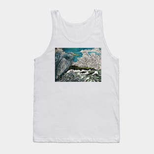 Seaside Heron Tank Top